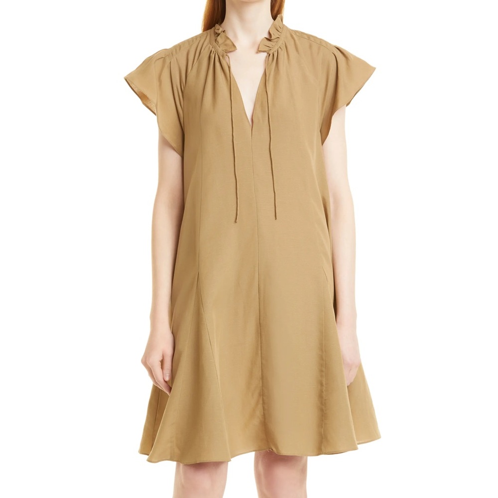 Samsøe Karookh Ruffle Trapeze Minidress